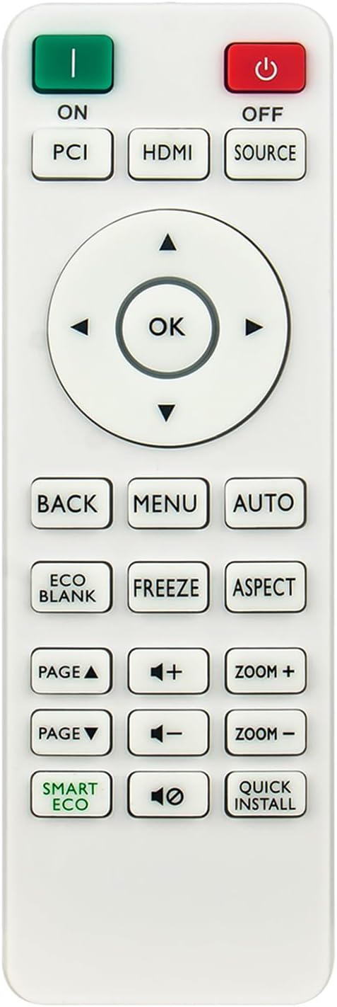 Allimity RCX014 Relaced Remote Control Fit for BENQ Projector MH550 MS550 MS610 MU641 MW550 MW612 MW707 MX550 MX611 MX707 TH550