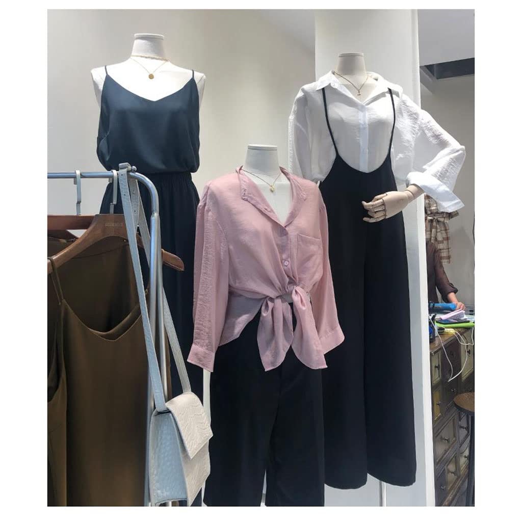 Générique Lot de 2 mannequins de Couture Femme réglables, Hauteur 140 à 219 cm, avec Bras et tête Amovible, idéal pour la présentation de Robes et de Bijoux, Taille S/S