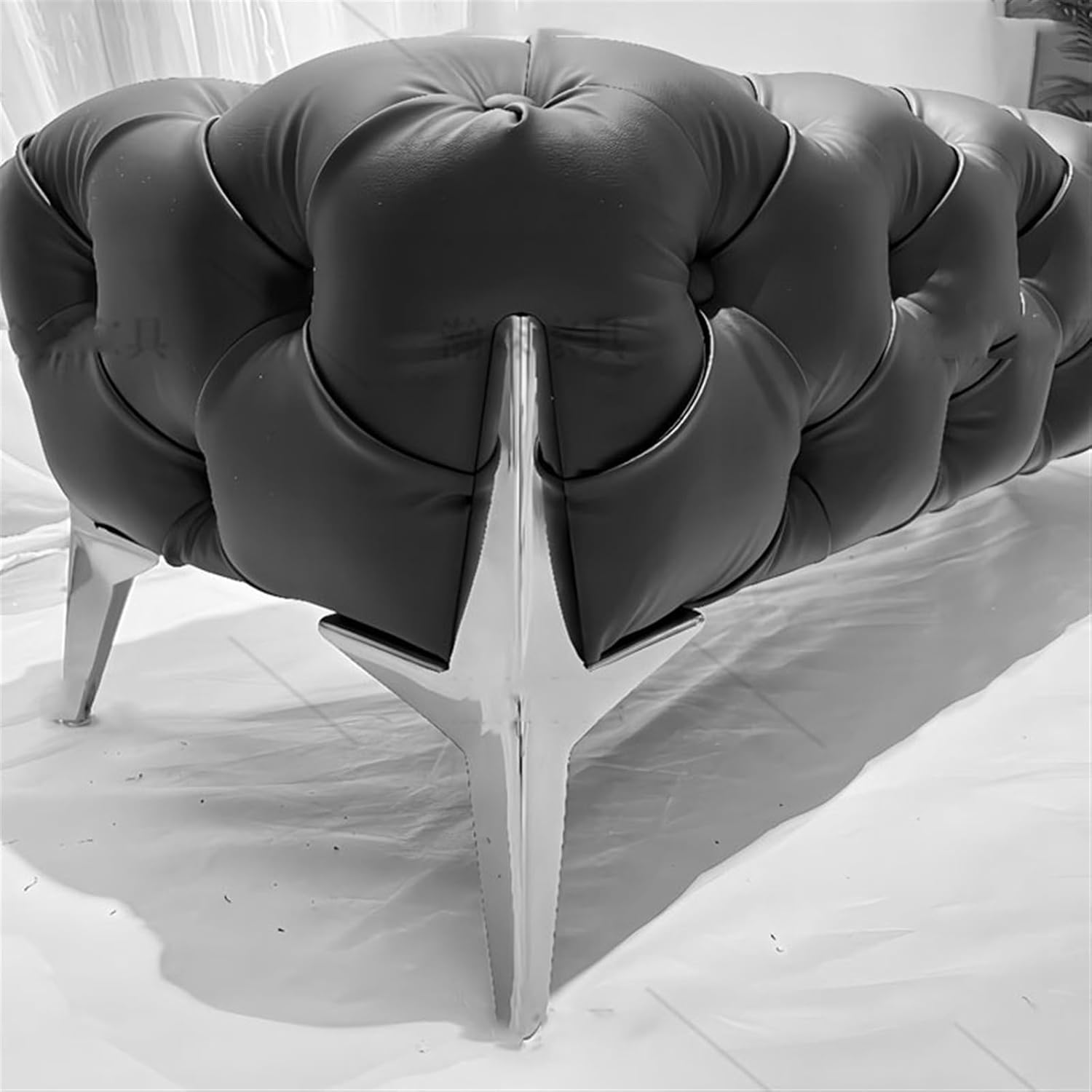 End of Bed Bench 1m/1.2m/1.4m/1.6m Bedroom Bedside Stool Multifunctional Decoration Sofa Stool Shoeshine Bench Foot of Bed Bench(120cm*45cm*42cm)