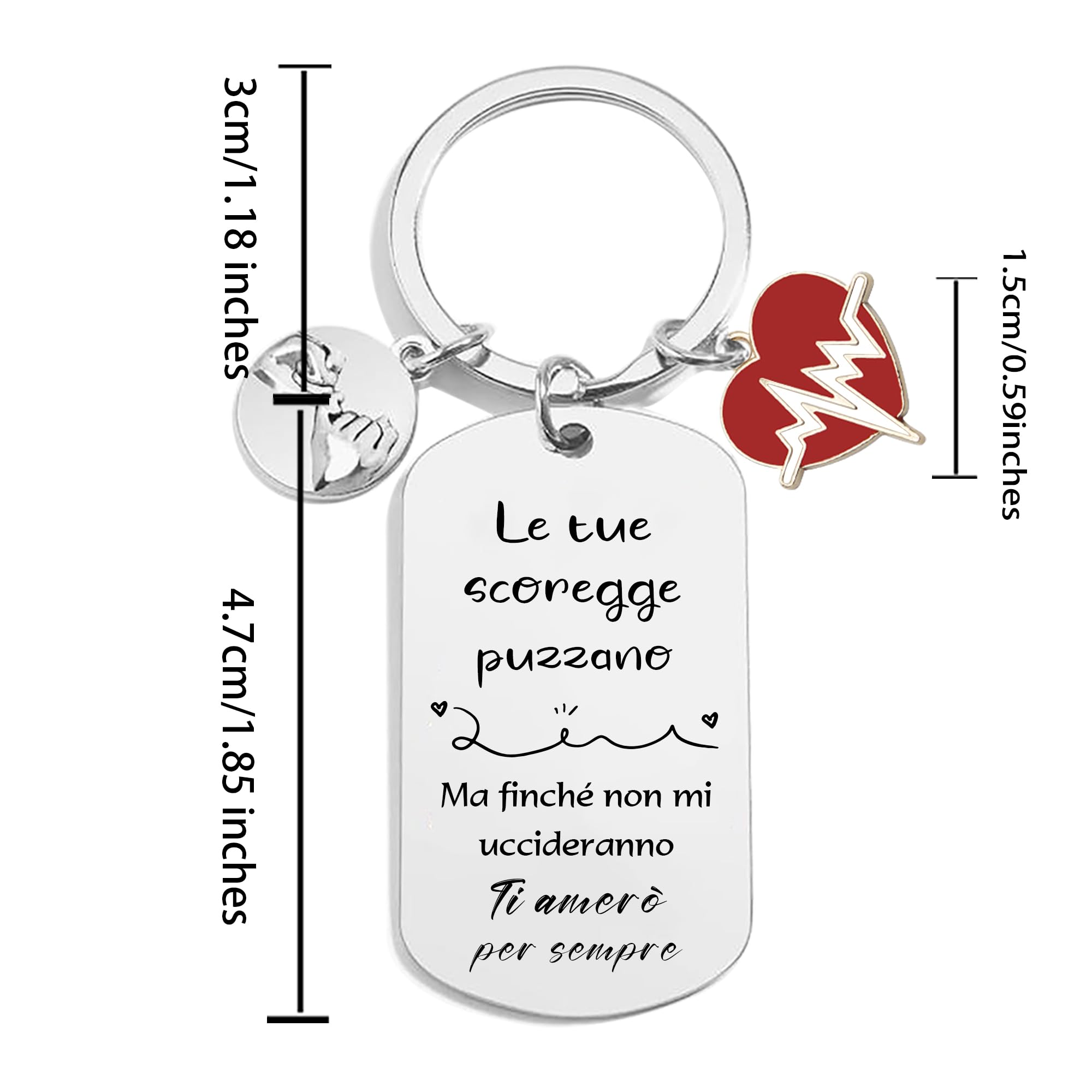 FGHJK Regalo San Valentino San Valentino per Lei Regalo San Valentino per Lui Portachiavi Personalizzato Regalo Fidanzato Fidanzata Regalo Coppia Portachiavi Coppia Idee Regalo Coppia