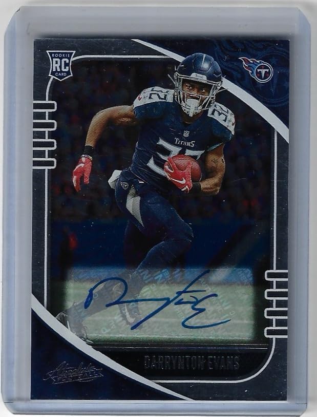 Darrynton Evans Autographed Rookie Card Football Card - 2020 Panini Absolute Football Card #127 (Titans)