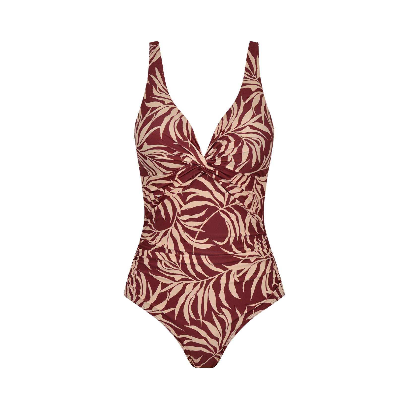 WIN.MAX Maillots de Bain Une pièce pour Femmes Maillots de Bain pour Le contrôle du Ventre Push up Maillots de Bain Monokini froncés, pour Cupule D à G - 5