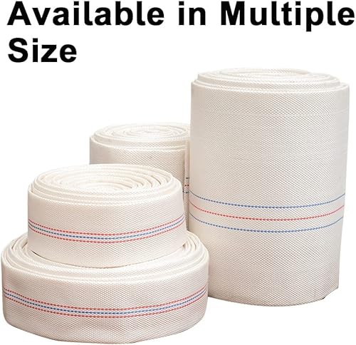 Miniatura 7 de Eoiips Manguera de lavado a muro de piscina de 2 pulgadas x 656 pies de largo manguera de jardín plana de PVC con abrazadera de manguera ajustable