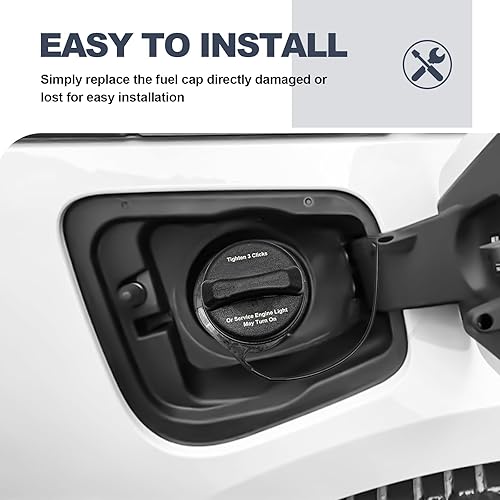 Miniatura 4 de Tapa del tanque de gasolina  Tapa de llenado de combustible con correa GT330, 20915842 Compatible con Chevy Silverado1500 3500 2500 Avalanche