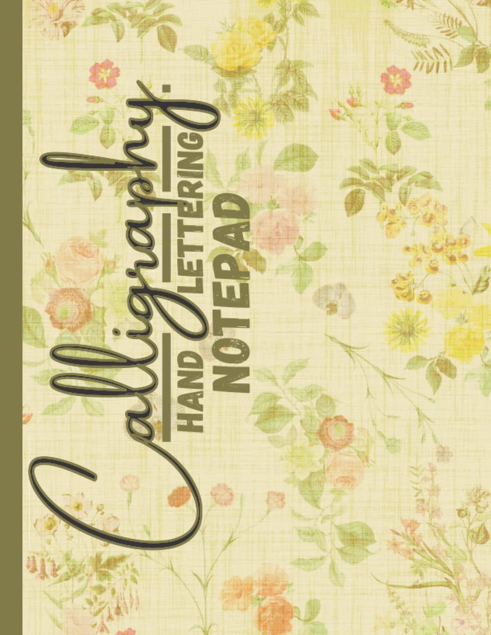 Calligraphy and hand Lettering practice Notepad Horizontal style: Calligraphy Paper Pad | Copperplate Slant Angle Heavyweight Paper | Workbook For ... Practice & Dot Grid Paper Practice Sheets