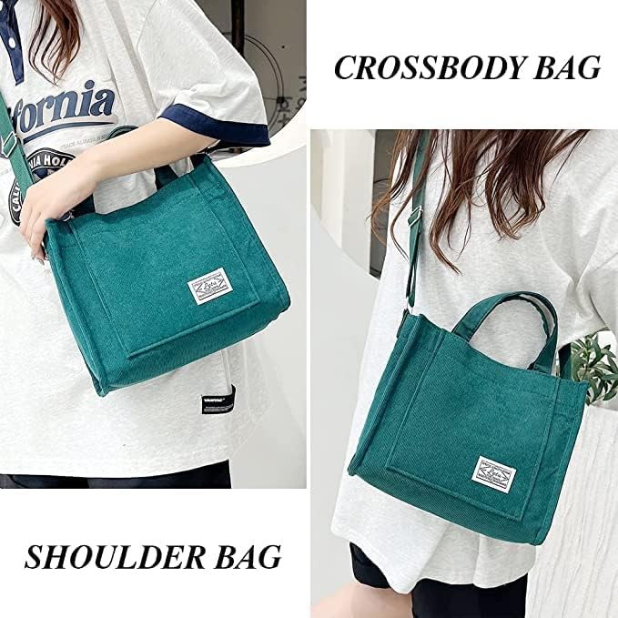 Miniatura 4 de yanrole Womens Casual Canvas Tote Bag,Small Cute Shoulder Bag,Stylish Handbag for LadyGirl