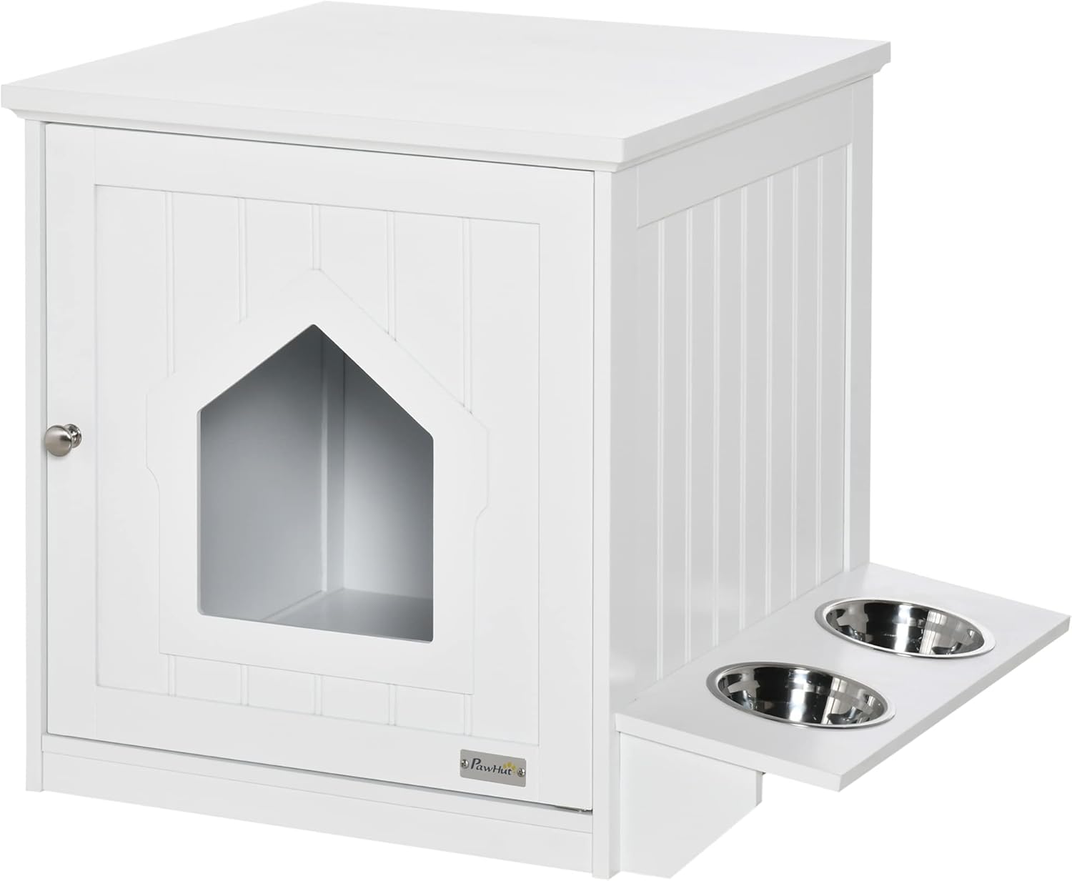 PawHut Maison de Toilette pour Chat Design Niche cabane pour Chat