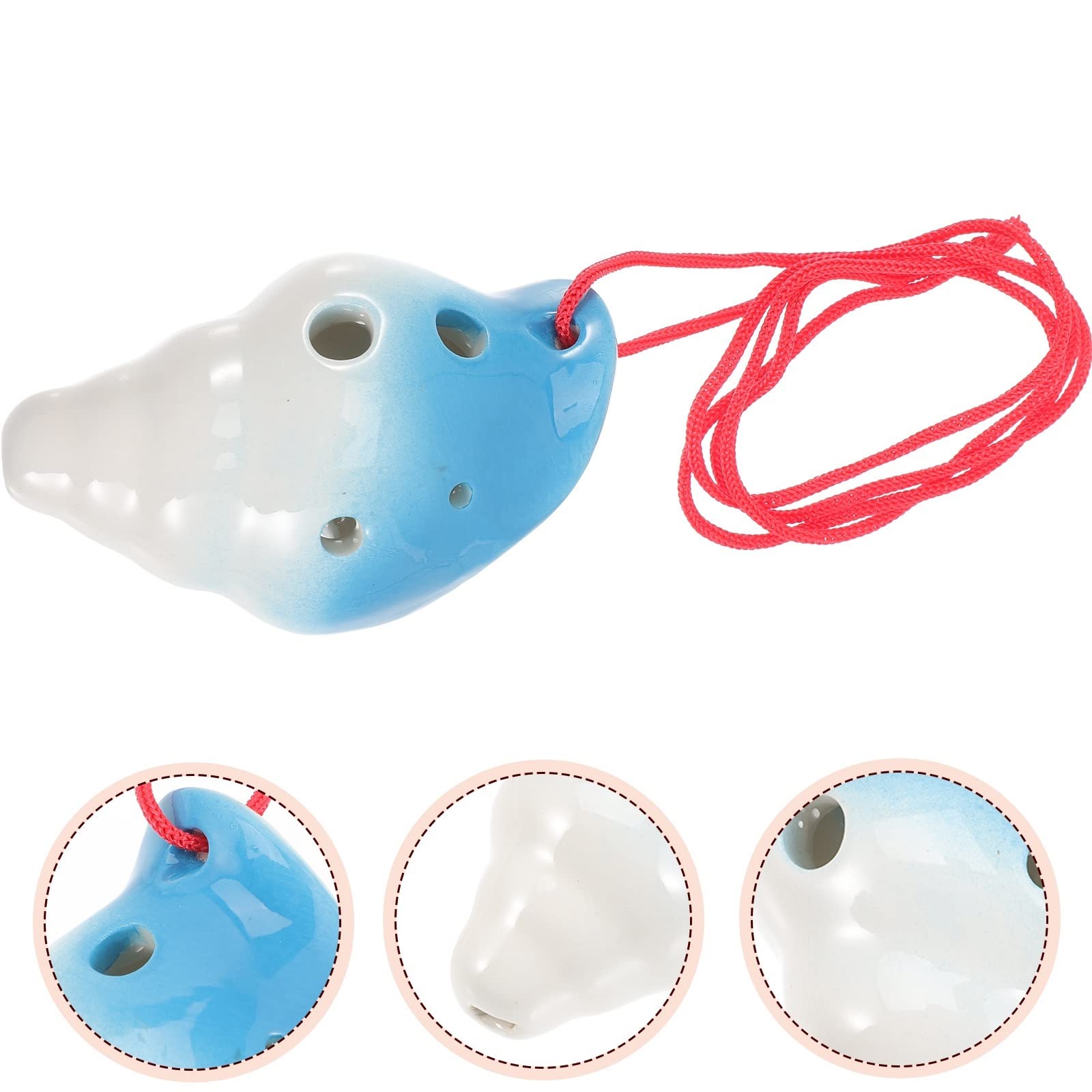 Ocarina instrumento agujero principiante práctica de cerámica niños principiantes agujeros de viento instrumento ocarina