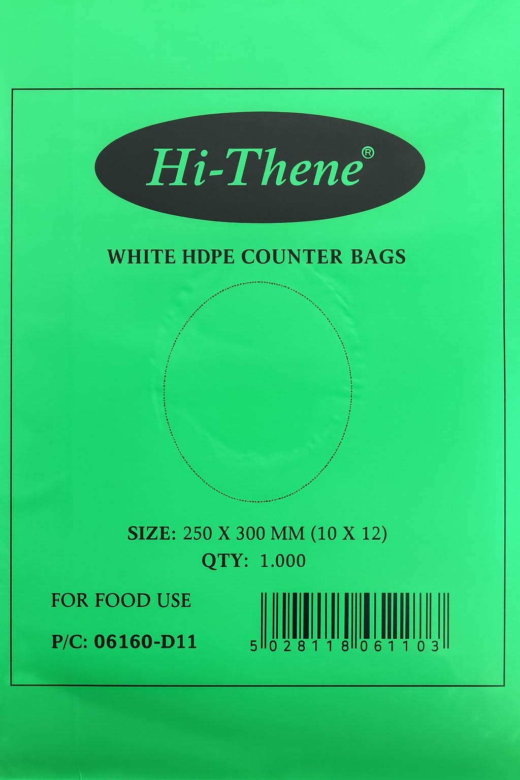 Venuscello White Venuscello® 1000 X Hi-Thene 10X12 Inch Hdpe Polythene Food Bags | Strong Counter Butcher Bags For Sandwiches, Fruits, Vegetables, Takeaway, Freezer & Storage