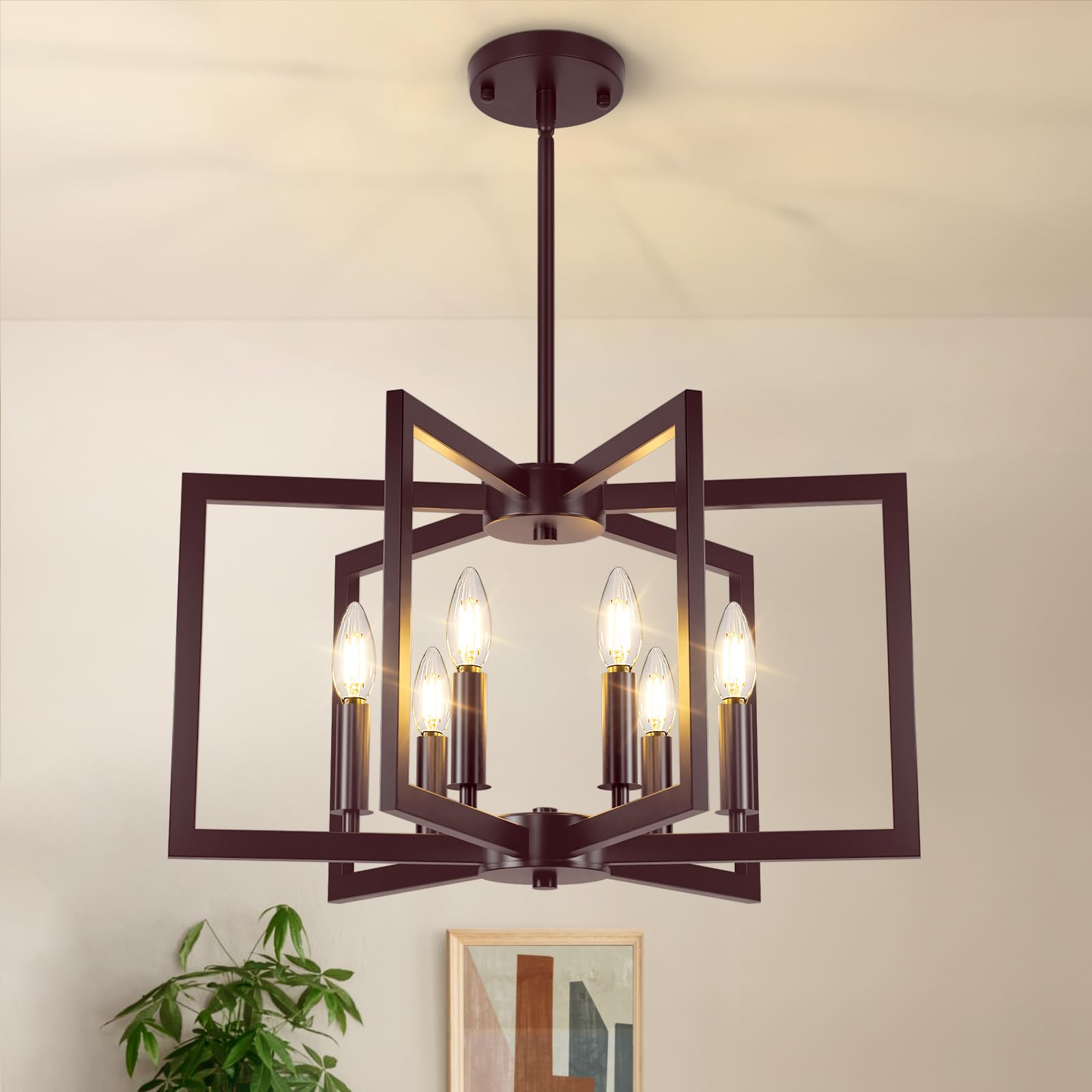 Photo 1 of Bairth 6-Light Oil-Rubbed Bronze Chandelier