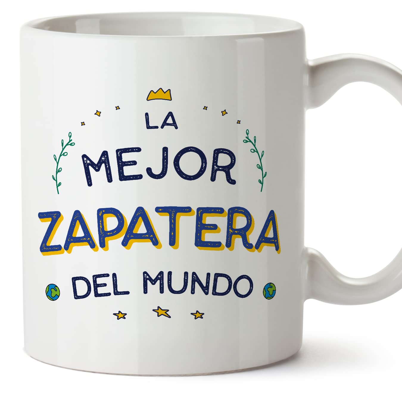 MUGFFINS Shoemaker Woman Mug - in Spanish - Mejor del Mundo - Funny Gift for Colleagues - Ceramic 11oz Mug