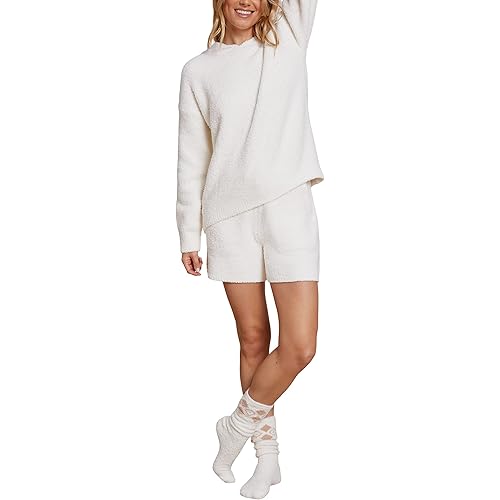 Barefoot Dreams Women's Hoodie and Short Set