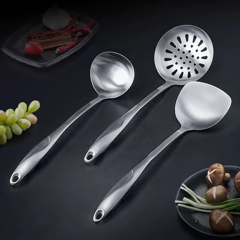 Juego de Utensilios de Cocina, for sartén Antiadherente, cucharón y espátulas for Wok
