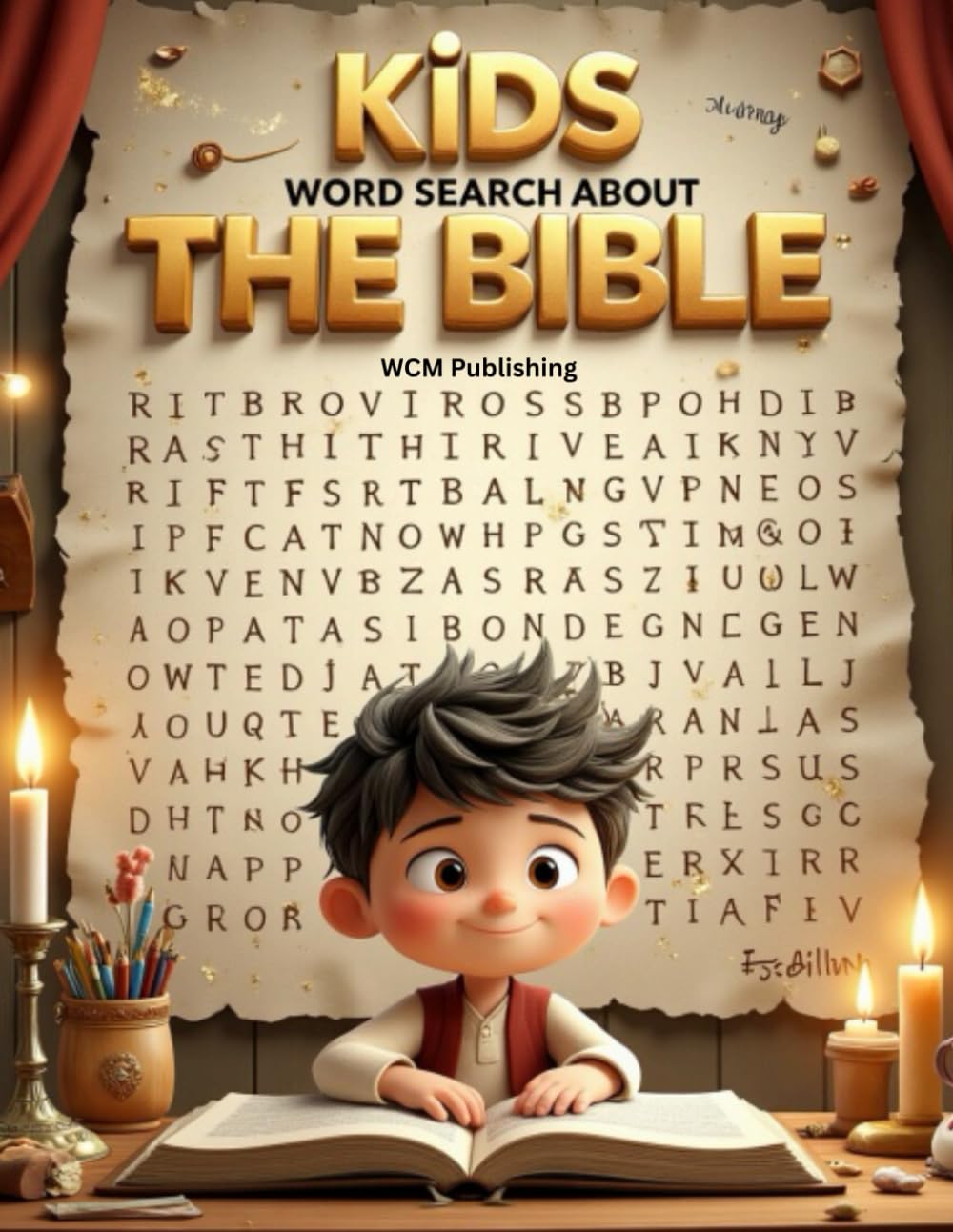 Kids Word Search About The Bible: A Fun and Faith-Based Word Search Puzzle Book for Kids Ages 5–8