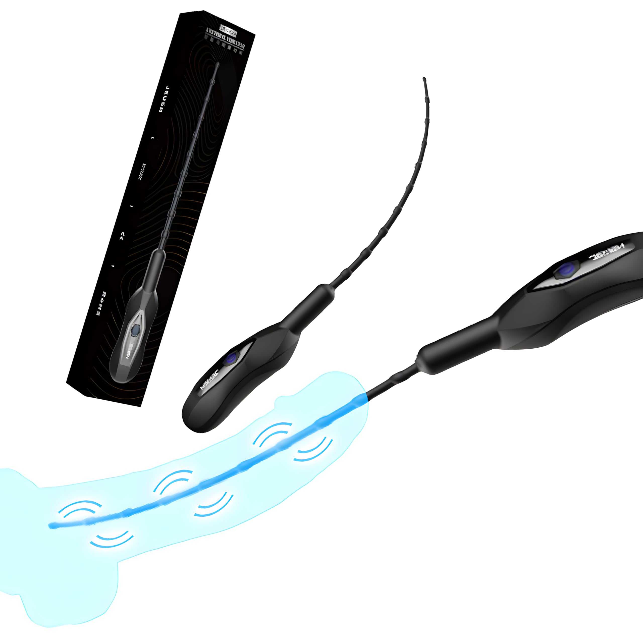 Sex Toy for Men, Vibrating Urethral Sound with Beads, OH-OT-275-B
