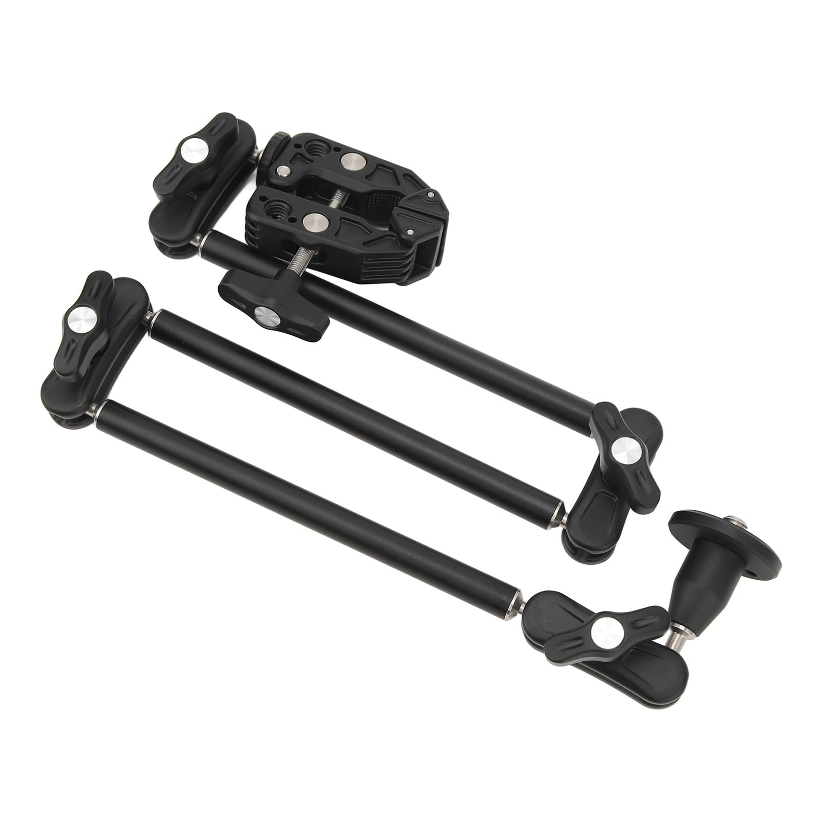 CHICIRIS Brazo Articulado, Brazo Mágico de Fricción Ajustable con Súper Abrazadera, Compatible con Rosca de 1/4 y 3/8, Almohadillas de Goma Antideslizantes, para Cámara DSLR, Luces LED,