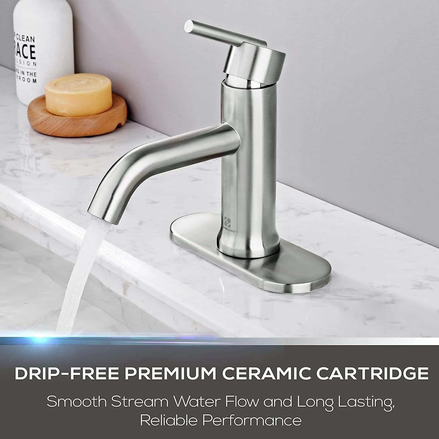 Buу 1 gеt 1 🔥 HOMELODY Bathroom Faucet Brushed Nickel for 1 or 3 Holes, Single Handle Bathroom Sink Faucet with Deck Plate and Supply Lines,Single Hole Vanity Faucet RV Faucets Lavatory Faucet Stainless Steel Nеw Dеаl HOMELODY Bathroom Faucet Brushed Nickel for 1 or 3 Holes, Single Handle Bathroom Sink Faucet with Deck Plate and Supply Lines,Single Hole Vanity Faucet RV Faucets Lavatory Faucet Stainless Steel