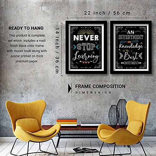 BOXART-Motivational-wall-frames-for-office-Quotes-Framed-Poster-for-Home-And-Office-Gym-Motivational-Posters-Paintings-For-Home-Office-Decor-Living-Room-Set-of-211-inch-x-14-inch-MOTIVATION-8