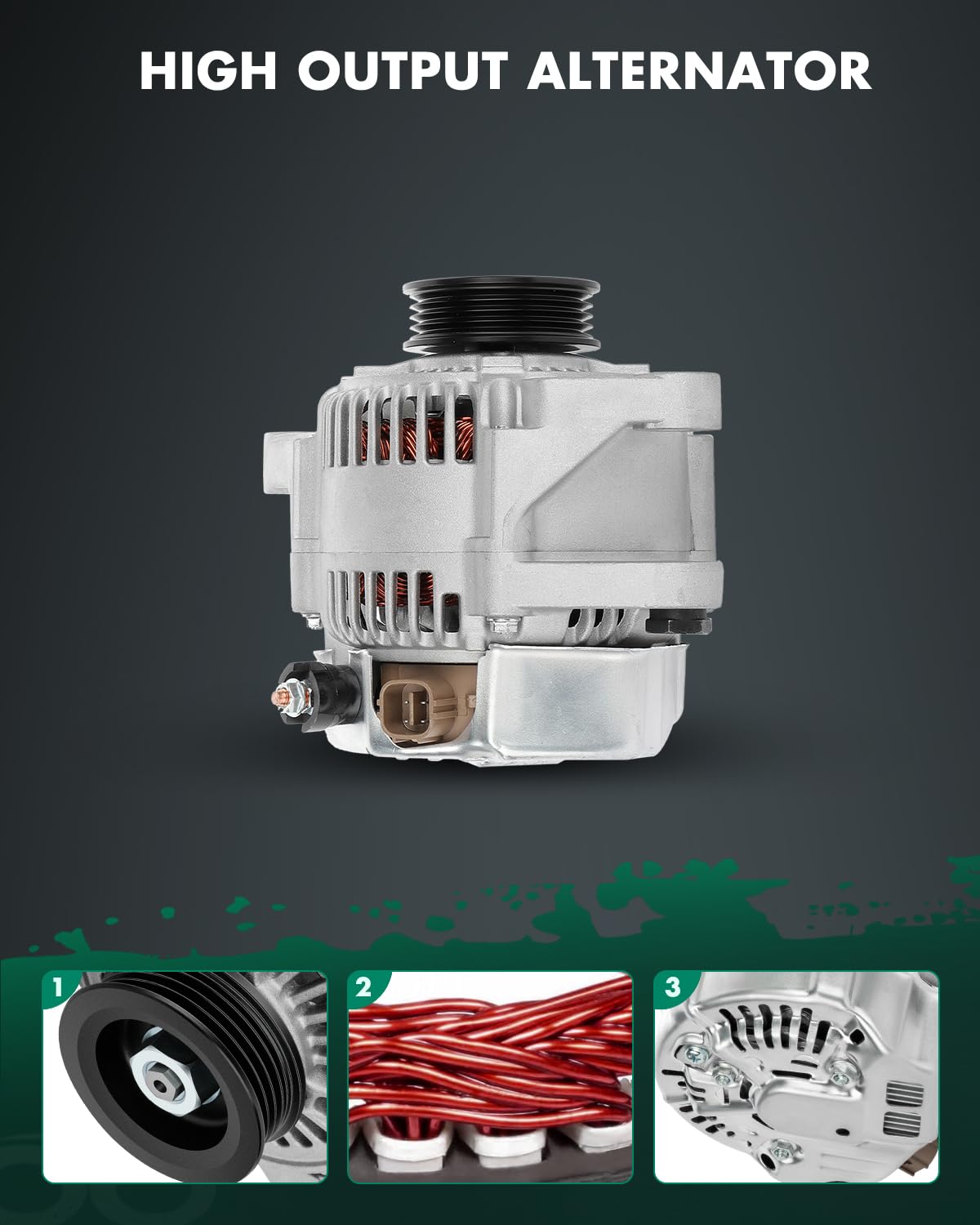 Alternator Compatible With 2006-2008 For Toyota For RAV4 2.4L Alternator High Output