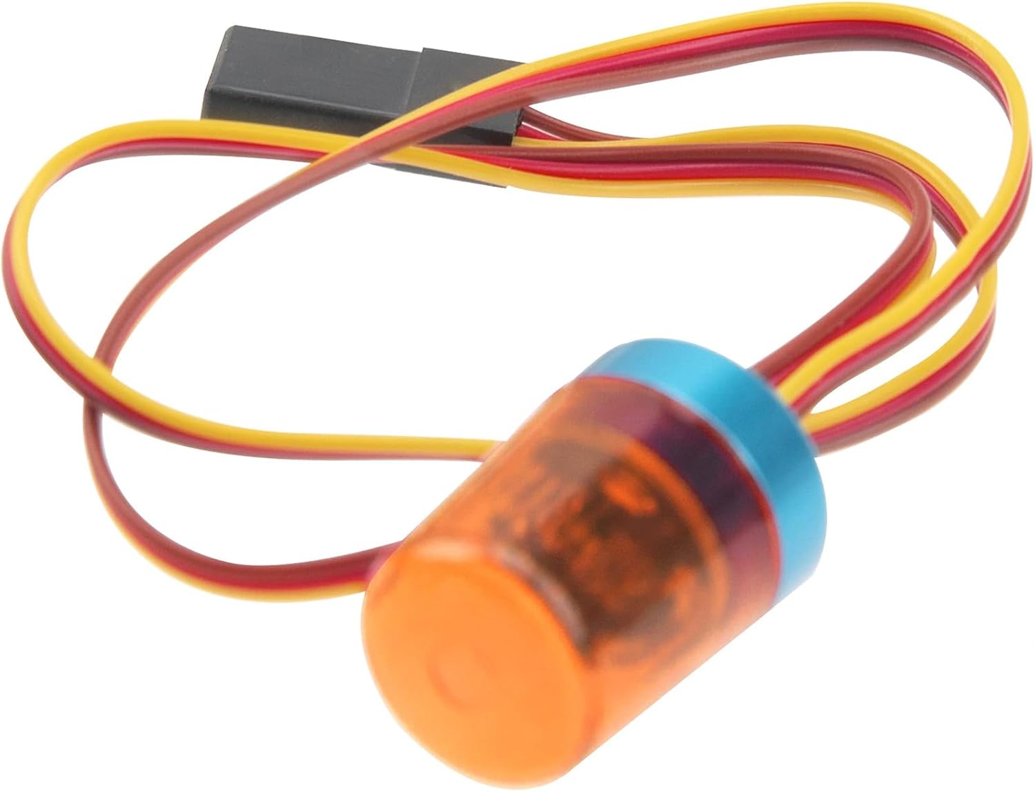 2 Packs led Flash Lights Alarm lamp - Rotating Beacon Light for rc Parts, Compatible with 1/10 Scale trx4 scx10 rc Crawler car, 1/14 Tamiya Tractor rc Truck - Orange Polar Lights rc car