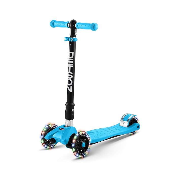 Buy JETSON Twin Folding 3Wheel Kick Scooter LightUp Wheels, Leanto