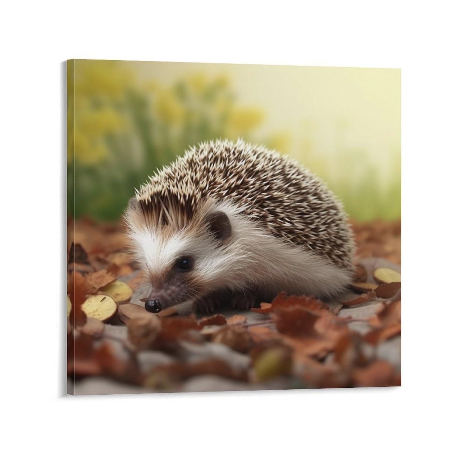 NTVOWPZO Hedgehog Canvas Wall Art for Bedroom 24x24inch Canvas Prints Artwork for Walls Modern Picture Artwork Painting for Living Room Aesthetic Wall Paintings for Bathroom Kitchen Office Decor