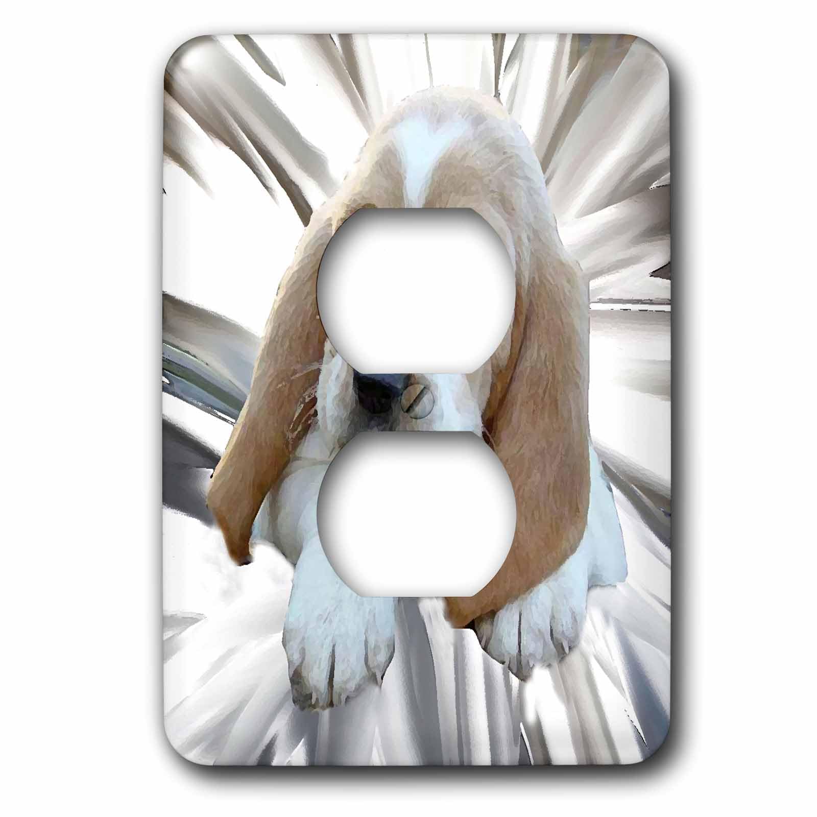 Basset Hound chiot prise double deco pour le salon des passionnes