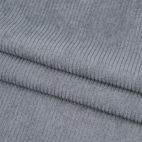 Tissu velours côtelé gris foncé抗 mèche pour réparer une assise ou coudre un pantalon