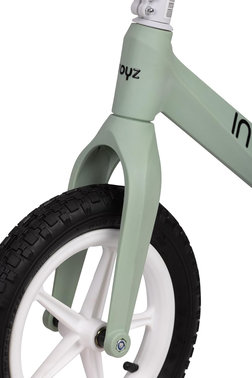 TOYZ Inter - Balance Bike from 3 Years - Balance Bike - for Children 3-6 Years - Children's Bike - Lightweight with Height Adjustable Saddle and Mudguard - for Girls & Boys - Mint