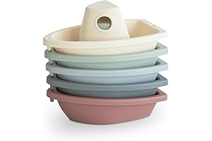 mushie Stackable Bath Boats Toy (Original)