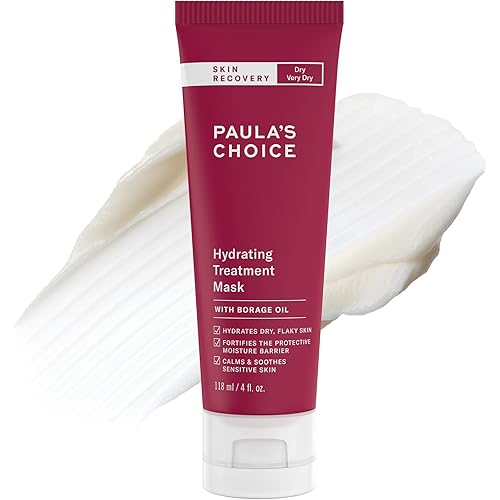 Paula's Choice SKIN RECOVERY Hydrating Treatment Face Mask, Overnight Face Mask Cream with Primrose Oils, Vitamin C, A, E, & Hylauronic Acid, Hydrate, Smooths, Calming, 4oz