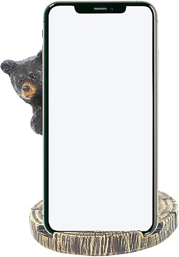 Miniatura 1 de AMAJY Soporte para teléfono celular con diseño de oso extravagante - Base para teléfono, soporte para correo