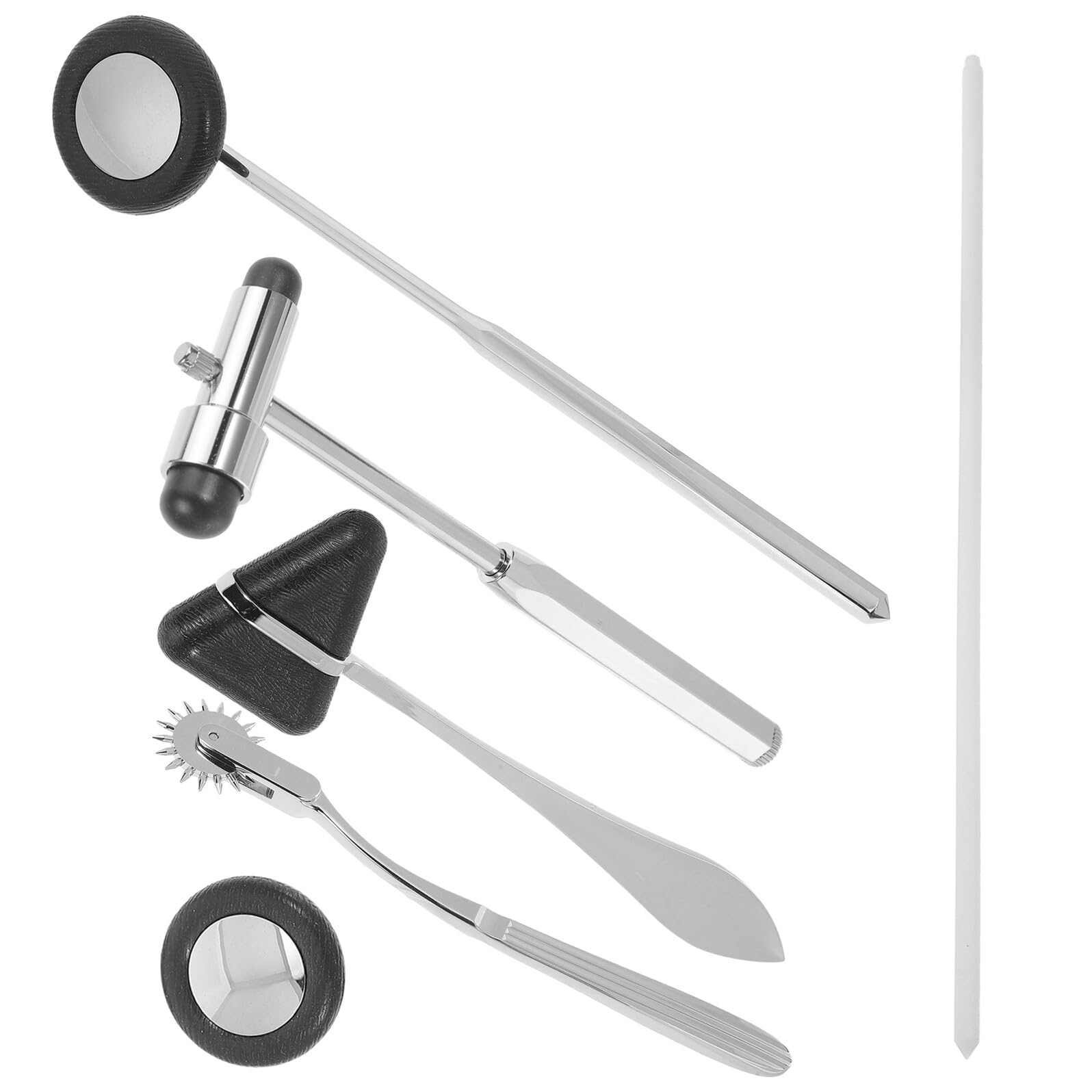 Martello Neurologico Diagnostico Multifunzione Nero | Lega di Zinco e Abs, Feedback di Percussione Preciso, Impugnatura Ergonomica per Ambienti Sanitari e Ospedali