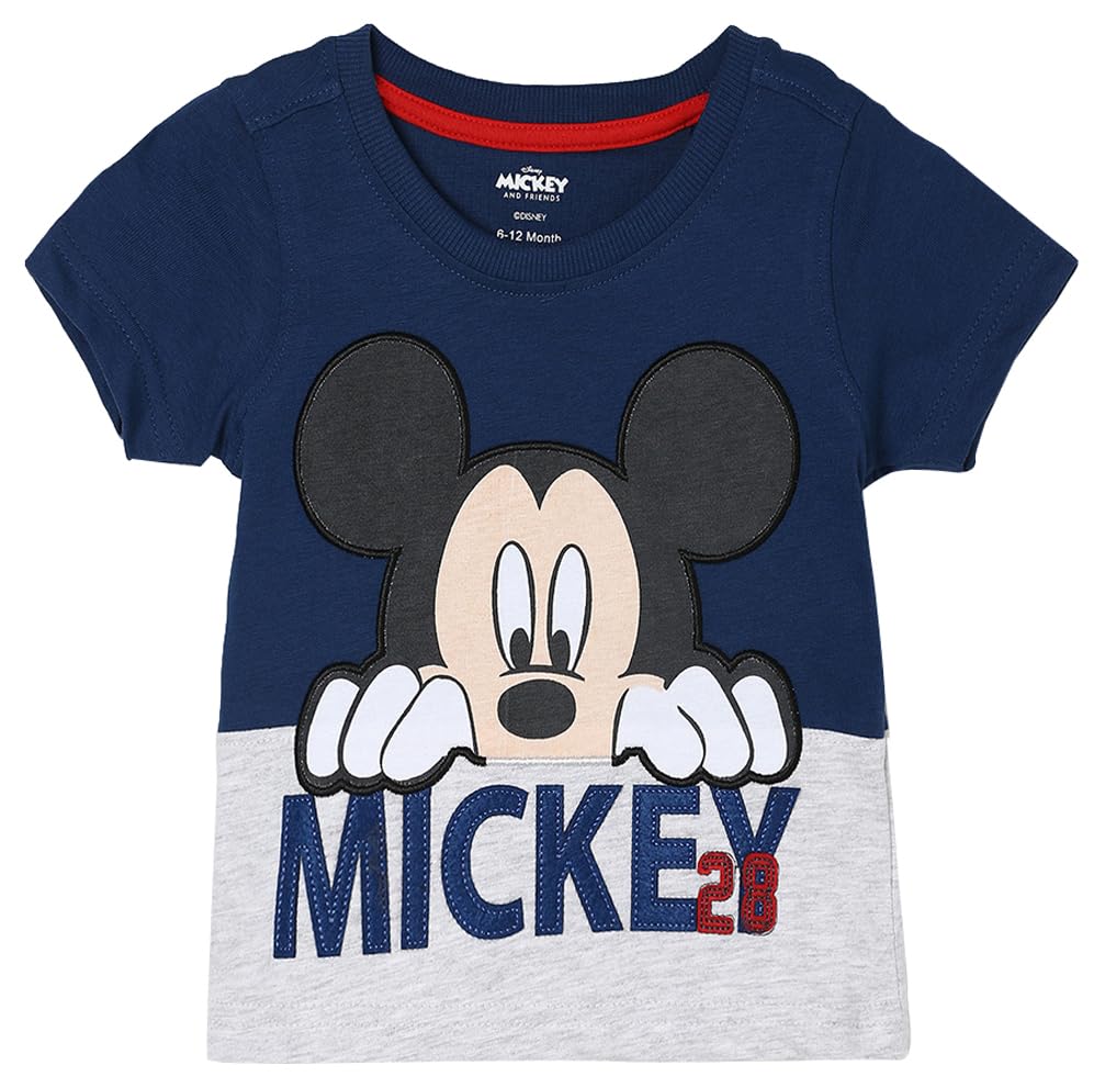 Max Boys Mickey Mouse Printed Regular Fit T-Shirt Max Boys Mickey Mouse Printed Regular Fit T-Shirt