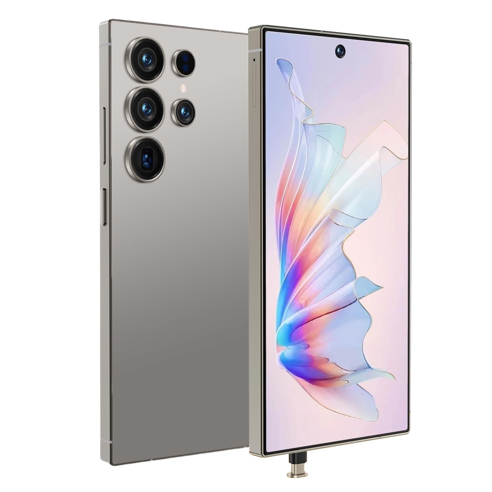 S24 Ultra Unlocked Phone 5G Cell Phone,Smartphone with Tool Pen, Android 14.0 Cell Phone 6GB+256GB Dual SIM Dual Standby (Gray)