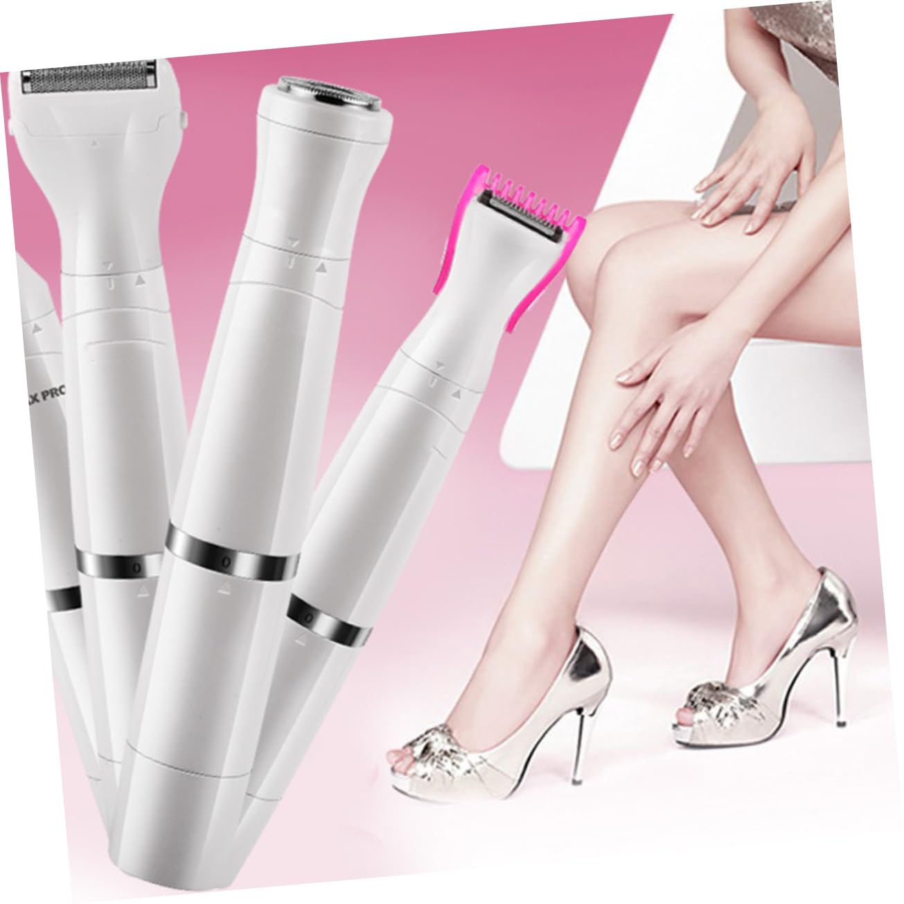 SEWOART 1Pc Electric Shaver for Women Armpit Trimmer Body Hair Removal Device Rechargeable Painless Shaving Machine Pearl White