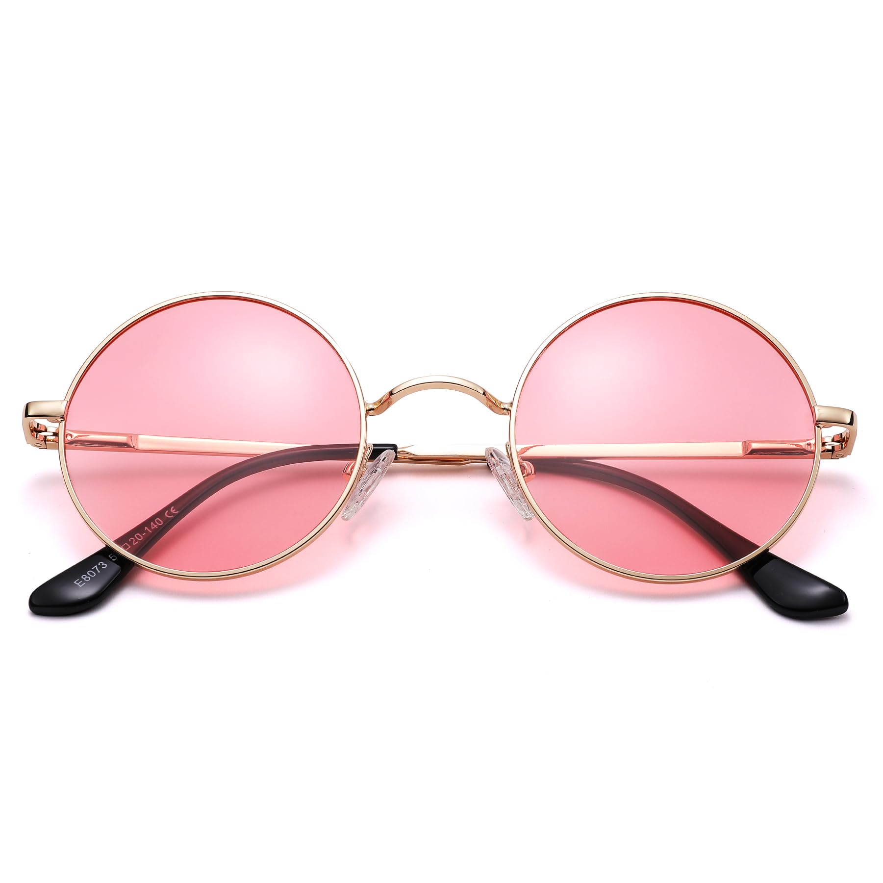 Pro Acme Small Round Polarized Sunglasses for Men Women Circle Retro Shades Metal Hippie Sunglasses UV400