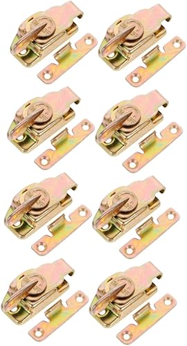 Housoutil 8 piezas de cerradura de mesa de comedor para mesa de escritorio, herrajes para hojas, hebillas de mesa, conectores, armarios de