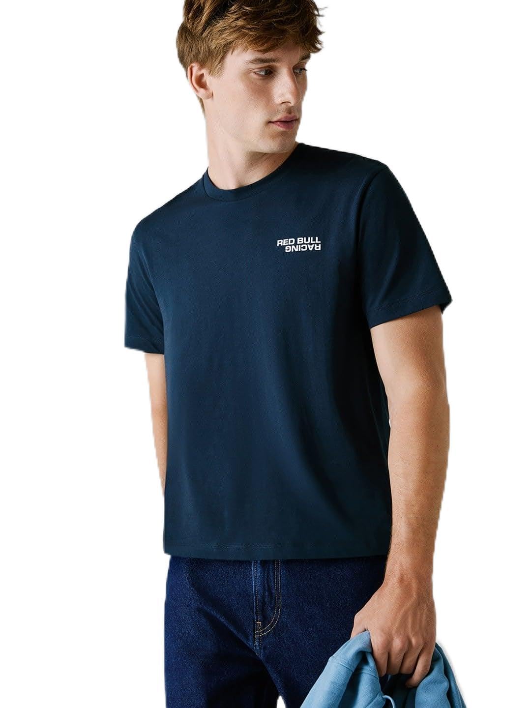 Red Bull Racing X Pepe Jeans Men's Reflect Logo TEE T-Shirt, Blue (Dulwich Blue), M