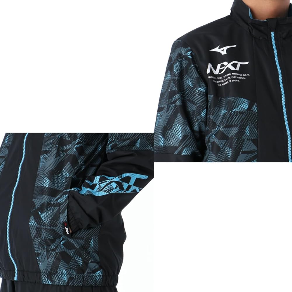 ミズノ プロ メンズ ウィンドブレーカー XO 上下セット ウェア 紺