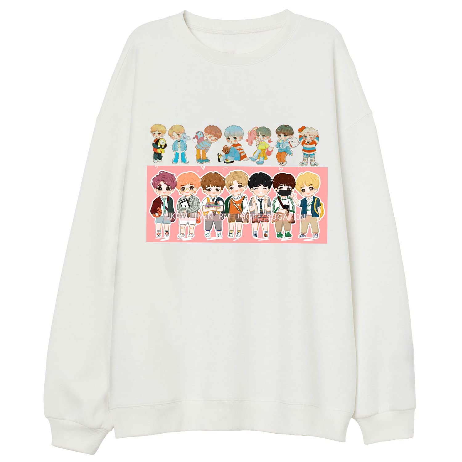 Women's Letter Print Long Sleeve Crop Top Sweatshirt Hoodies