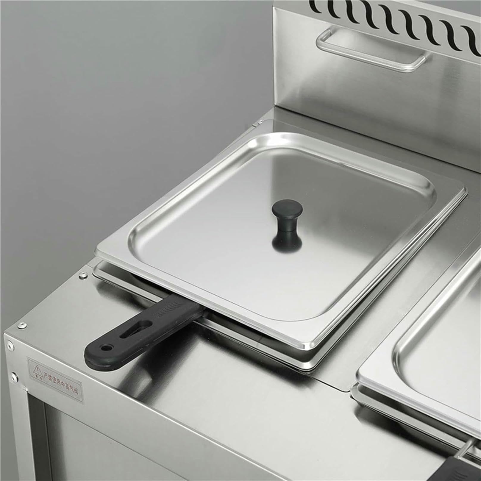 Freidora Industrial de sobremesa a Gas, con cestas extraíbles y Tapa, Ideal para Patatas Fritas, Pavo, rosquillas, cocinas domésticas y restaurantes.