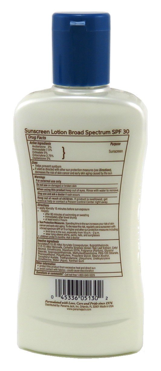 Panama Jack Spf#30 Sunscreen Lotion 6 Ounce (177ml) (6 Pack)