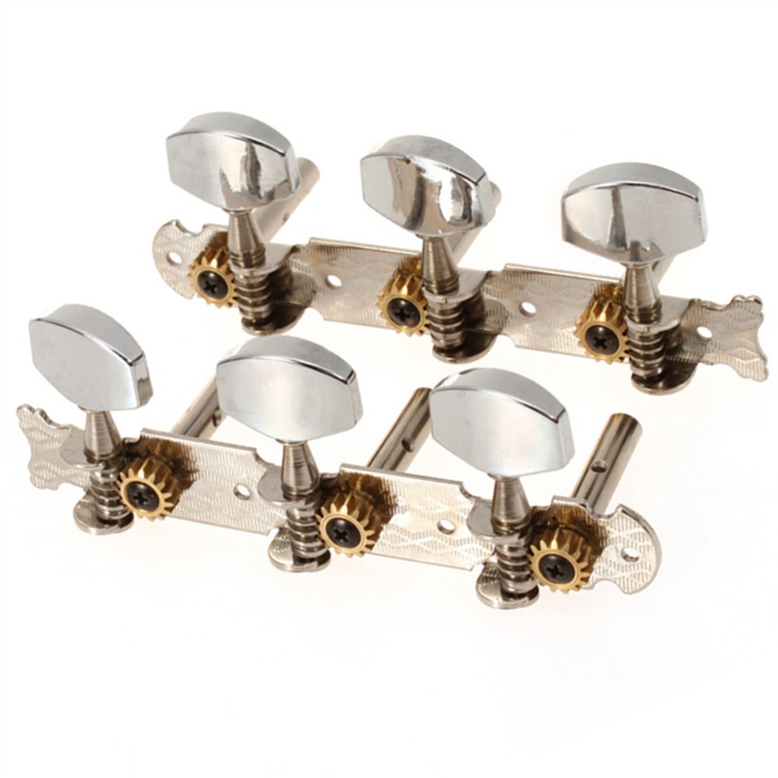 Mécaniques Guitare Mécaniques Guitar Tuning Pegs Instruments À Cordes Machine Têtes Tuners avec Chrome Guitar Remplacement Accessoires