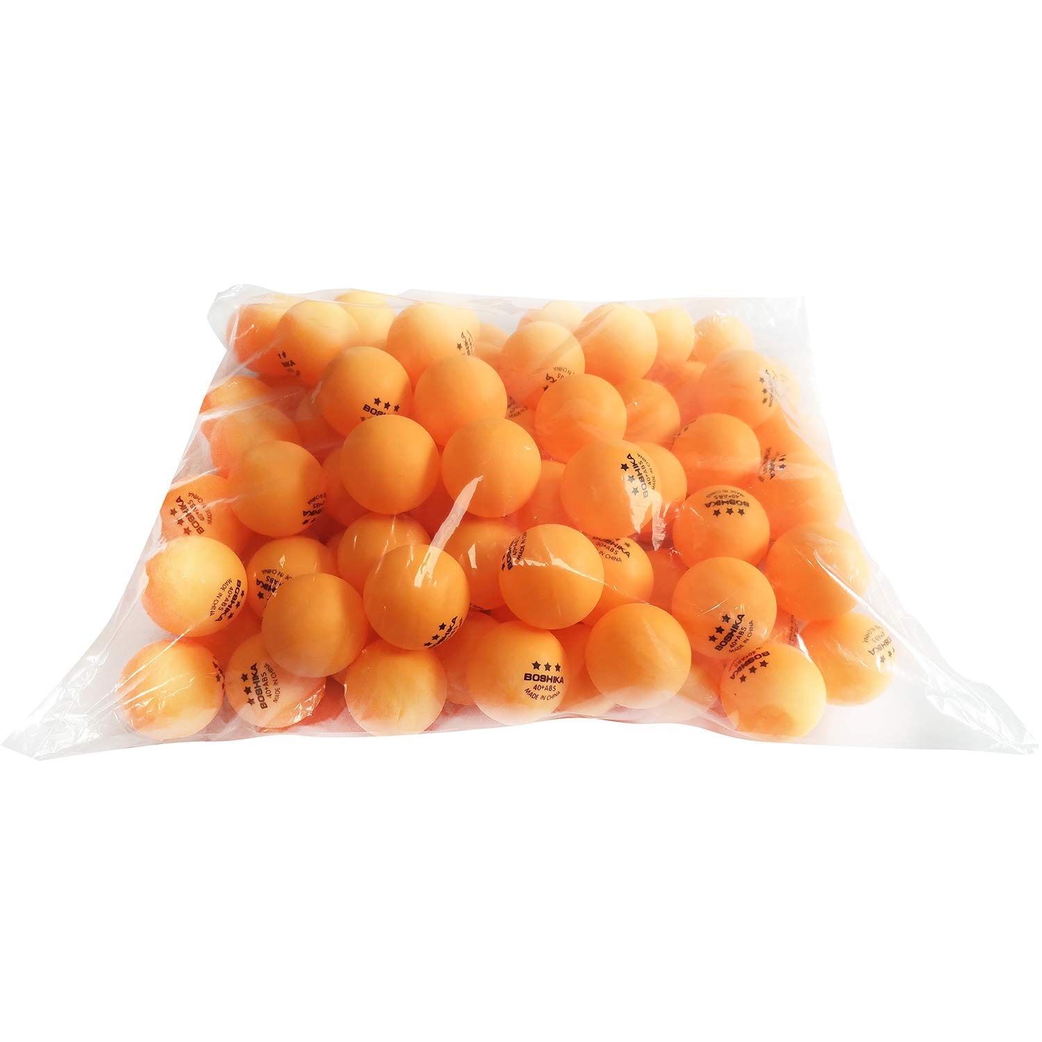 BO15 3 Star Ping Pong Balls Bulk Resilient Advanced Training 40+ Table Tennis Balls 100 Pack (Orange)