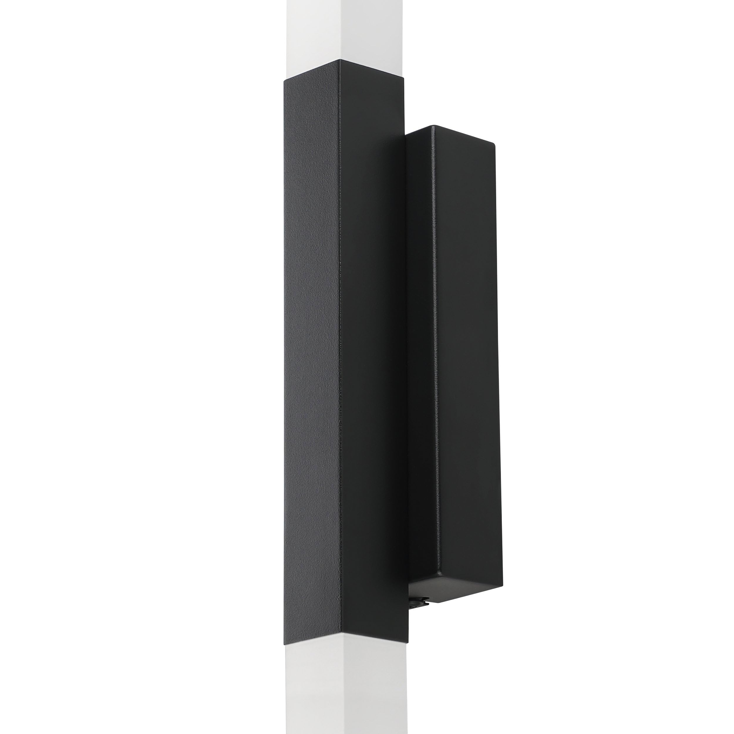 EGLO LED Wandleuchte Alcudia, Up und Down Leuchte | Wandlampe aus schwarzem Metall und satiniertem Kunststoff, Bad Spiegellampe, Badezimmer und Flur Lampe, warmweiß, IP44