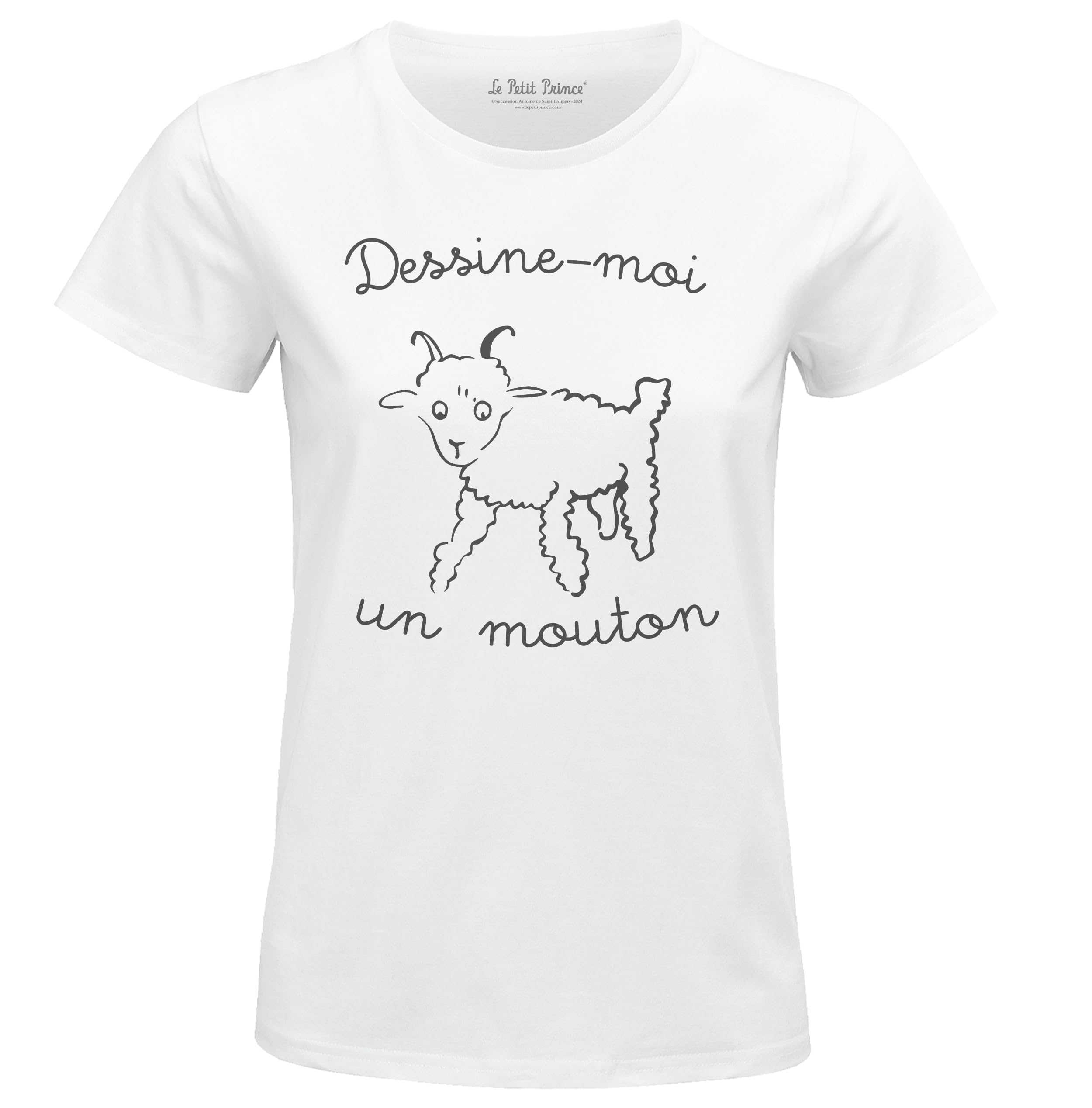cotton division The Little Prince, Draw Me A Sheep, WPTTTS015, White, Size L, White, L