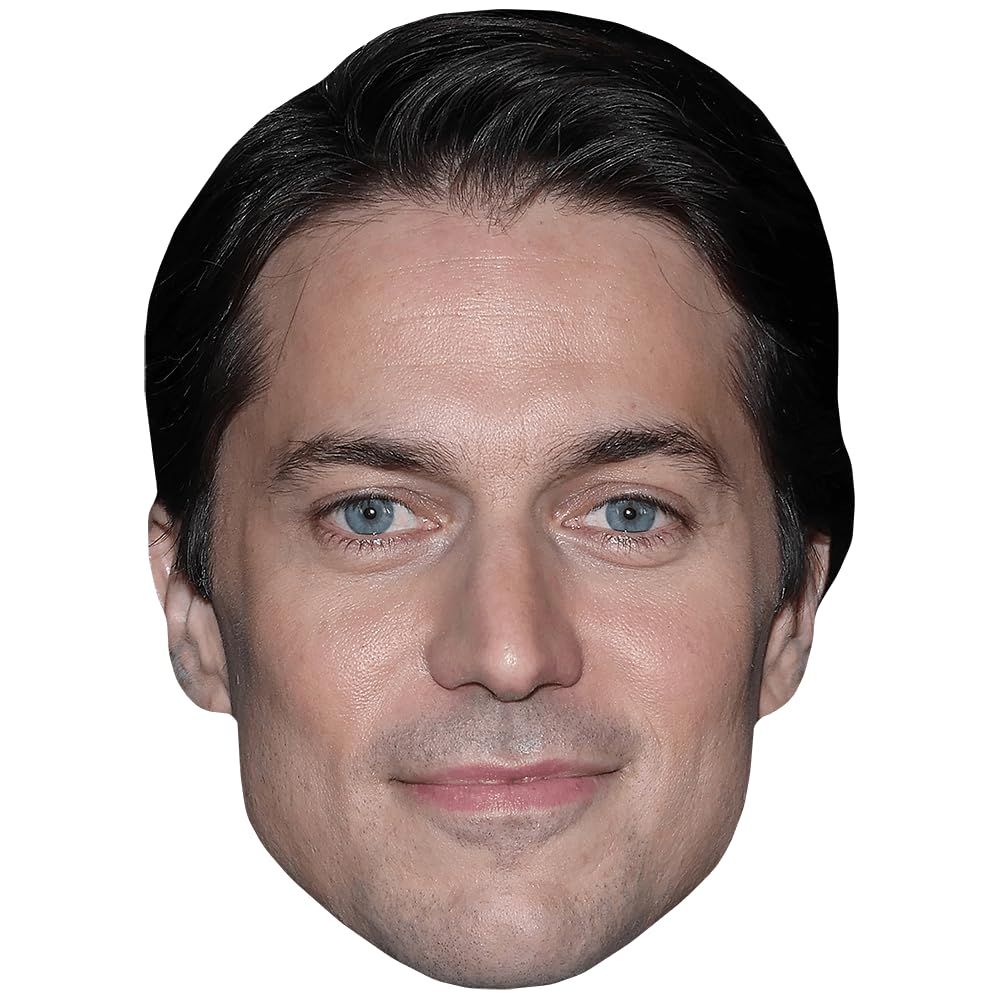 Lucas Bravo (Brown Hair) Celebrity Mask, Flat Card Face, Fancy Dress Mask
