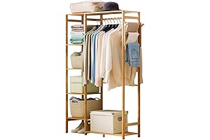 Ufine Bamboo Garment Rack: Practical and Versatile Storage Solution