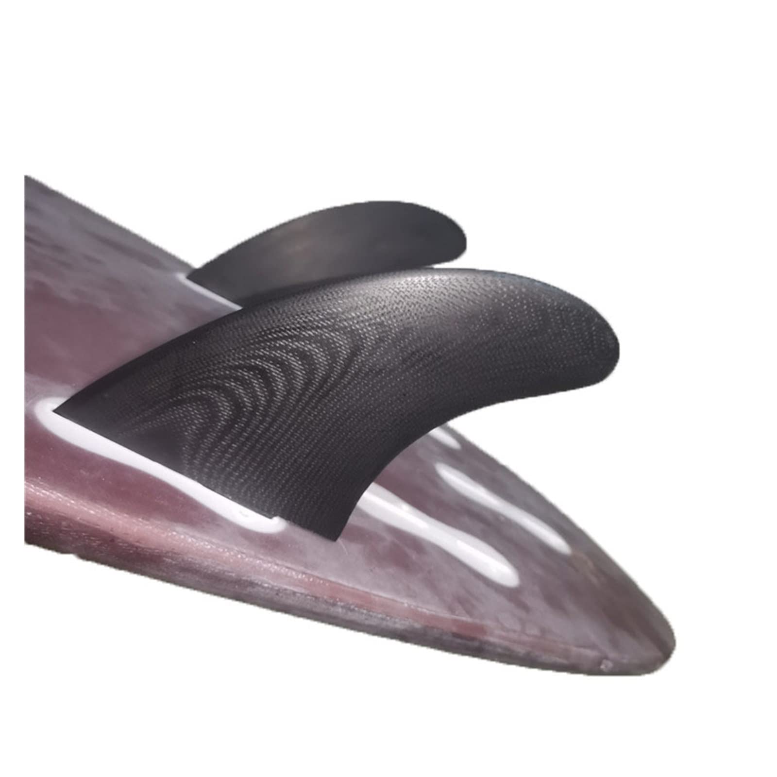 Black Surfboard Fins Fin 2 Piezas Set Performance Glass (PG) Fin para Tablas de Surf